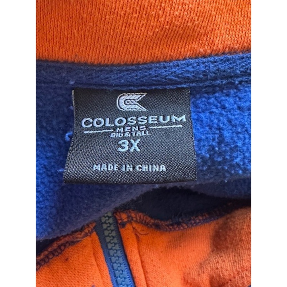 Colosseum Florida Gators Fleece Pullover 3X Blue NCAA Quarter Zip Sweatshirt - Picture 5 of 5